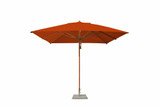 10 Foot Bamboo Pulley Lift Square Market Umbrella by Bambrella - 3m SQ-L