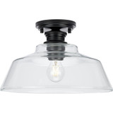 Singleton 1 Light 14 Inch Wide Semi Flush Mount by Progress - P350227