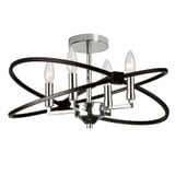 Paloma 4 Light 18 Inch Wide Semi Flush Mount by Dainolite - PAL-184SF