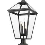 Talbot 4 Light Outdoor Pier Mount 36.75 x 19.5 In by Z-Lite - 579PHXLXR