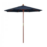 7.5 Foot Hardwood Manual Lift Round Market Umbrella by CA Umbrella - MARE758