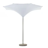 Plant 10 Foot Center Post Round Market Umbrella with Lights by FIM - Plant/01