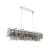 Addis 16 Light Linear Chandelier 13.5 Inch and 65 Inch Wide by Crystorama - ADD-337