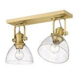 Hines 2 Light 17.88 Inch Wide Semi Flush Mount by Golden - 3118-2SF