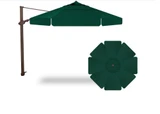 11.5 Foot Aluminum Manual Octagon Cantilever Umbrella by Treasure Garden - AG25TR
