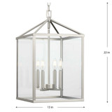 Hillcrest 4 Light Mini Foyer Chandelier by Progress - P500440