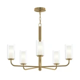 Mack 5 Light Chandelier 20.5 Inch Tall and 28 Inch Wide by Progress - P400475