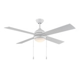 Tavo 4 Blade Ceiling Fan with Light Kit 16.25 and 52 Inch Wide by Progress - P250127