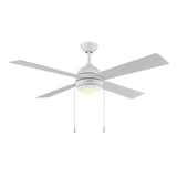Tavo 4 Blade Ceiling Fan with Light Kit 16.25 and 52 Inch Wide by Progress - P250127