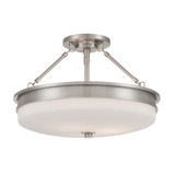 Halora 3 Light Semi Flush Mount 10.5 Inch X 15.25 Inch Wide by Minka Lavery - 14086