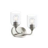 Ilia 2 Light Bath Vanity 9.75 Inch Tall and 13.25 Inch Length by Progress - P300572