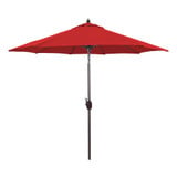 9 Foot Manual Tilt Aluminum Crank Lift Octagon Market Umbrella by Galtech - 636