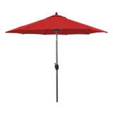 9 Foot Manual Tilt Aluminum Crank Lift Octagon Market Umbrella by Galtech - 636