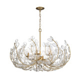 Bridget 6 Light Chandelier 20.5 Inch Tall and 28.25 Inch Wide by Crystorama - BGT-338