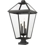 Talbot 4 Light Outdoor Pier Mount 36.75 x 19.5 Inches by Z-Lite - 579PHXLXS-SQPM
