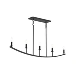 Jheni 5 Light Linear Chandelier 13 Inch Tall and 45 Inch Length by Progress - P400461