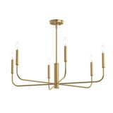 Reines 6 Light Large Chandelier 14 Inch Tall and 32 Inch Wide by Progress - P400448