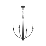 Jheni 4 Light Medium Chandelier 26 Inch Tall and 24 Inch Wide by Progress - P400458