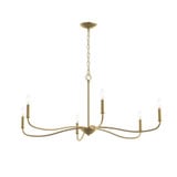 Ilia 6 Light Extra Large Chandelier 18.25 and 42.25 Inch Wide by Progress - P400464