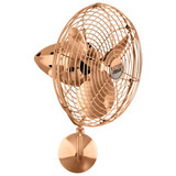 Bruna Parede 3 Blade Wall Fan 21 Inch Tall X 13 Inch Wide by Matthews Fans - BP-MTL