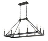 Barclay 12 Light Island/Billiard 20 Inches Wide by 25 Inches High by Z-Lite - 482-12L
