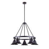 Union 5 Light Outdoor Chandelier 27.25 Inch and 35 Inch Wide by Craftmade - 54025