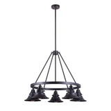 Union 5 Light Outdoor Chandelier 27.25 Inch and 35 Inch Wide by Craftmade - 54025