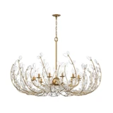 Bridget 12 Light Chandelier 27.5 Inch Tall and 42 Inch Wide by Crystorama - BGT-339