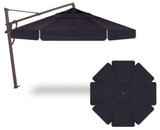 Replacement Canopy Round Dual Vent Umbrella with Valence by Treasure Garden - replace-round-dwv-val
