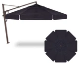 Replacement Canopy Round Dual Vent Umbrella with Valence by Treasure Garden - replace-round-dwv-val