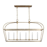 Stonington 6 Light Small Linear Chandelier by Visual Comfort Studio - CC1216