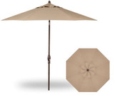 9 Foot Single Vent Crank Lift Round Market Umbrella by Treasure Garden - UM810-SWV