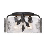 Calla 3 Light 15.13 Inch Wide Flush Mount by Golden - 3160-FM