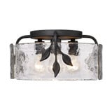 Calla 3 Light 15.13 Inch Wide Flush Mount by Golden - 3160-FM