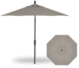 9 Foot Aluminum Crank Lift Octagon Market Umbrella by Treasure Garden - UM800