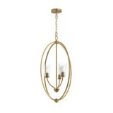 Jheni 3 Light Glass Foyer 31 Inch Tall and 18 Inch Wide by Progress - P500512