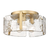 Aenon 3 Light 15 Inch Wide Flush Mount by Golden - 3164-FM
