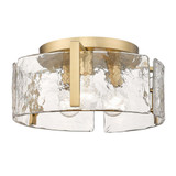 Aenon 3 Light 15 Inch Wide Flush Mount by Golden - 3164-FM