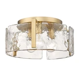Aenon 3 Light 15 Inch Wide Flush Mount by Golden - 3164-FM