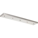 Accessory Rectangular Canopy 4.25 Inch wide by 0.75 Inch high by Progress - P8404