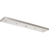 Accessory Rectangular Canopy 4.25 Inch wide by 0.75 Inch high by Progress - P8404