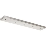 Accessory Rectangular Canopy 4.25 Inch wide by 0.75 Inch high by Progress - P8404