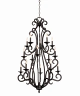 Santa Barbara 15 Light Oversized Foyer Pendant by Kalco - 3164TO