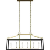 Carlow 6 Light Oversized Linear Chandelier by Visual Comfort Studio - CC1586