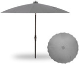 10 Foot Aluminum Crank Lift Round Market Umbrella by Treasure Garden - USA459