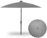 10 Foot Aluminum Crank Lift Round Market Umbrella by Treasure Garden - USA459