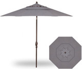 9 Foot Double Vent Crank Lift Round Market Umbrella by Treasure Garden - UM810-DWV