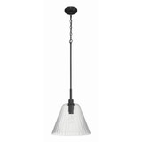 Pleated 1 Light Pendant 16.63 Inch Tall and 14 Inch Wide by Craftmade - 61192