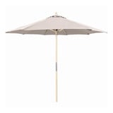 9 Foot Wood Manual Lift Octagon Market Umbrella by Galtech - 131