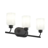 Reines 3 Light Opal Bath Vanity 9.5 Inch Tall and 22.75 Inch Length by Progress - P300579